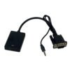 VGAHDMI - VGA-M/in Audio/3,5mm-H/in HDMI-H/out Convertidor Video Phone-1/8 - Imagen 3