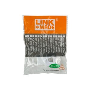 KP6WL-1 - LINKMADE 180º Blanco Cat6 U/UTP Punchable Keystone p/Herramienta-KPT