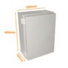 KG-4030 - 400x300x180mm Tablero Estanco Gris Plastico IP66 RoHS c/Placa - Imagen 7