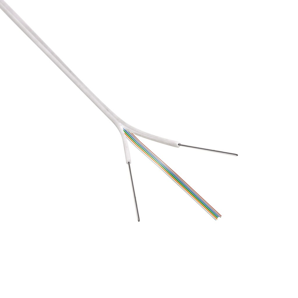 CFSP6 - 6-Fibras-G652D Blanca 500m DropCable Ext FTTH SM LSZH 4x2.5mm