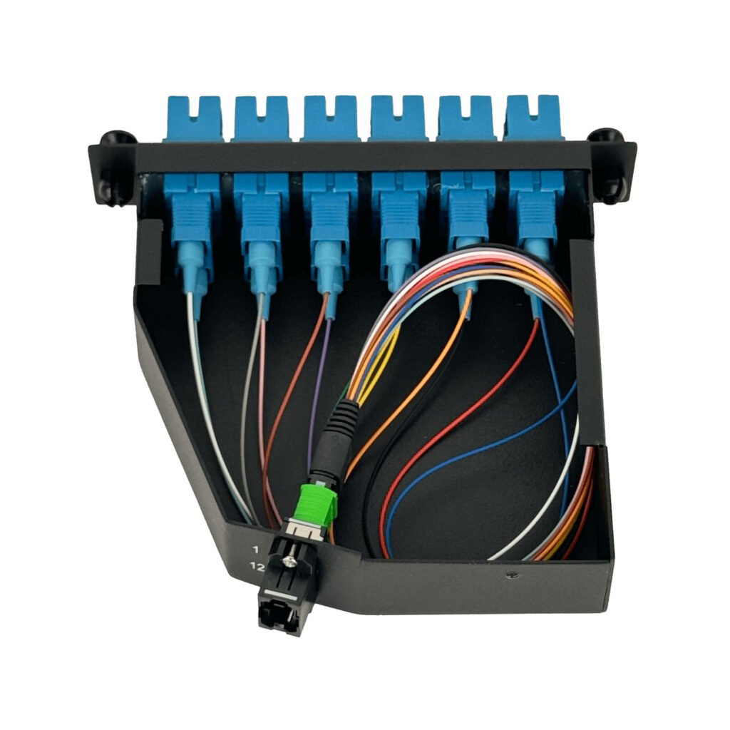 CASCSM - SM 12-SC 1-MPO/M Cassette para/1U-3P 130mm Fibra Pre-Conectorizada