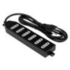 ELG-15 - MACROTEL Negro 1,5mt 6-enchufes-chile Alargador 1.5mt ME-206B1 - Imagen 3