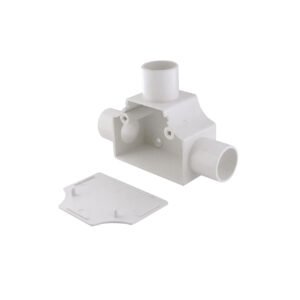 PVC25-TT - LINKCHIP 25mm Tee con Tapa para Tubo PVC Blanco Derivacion en T