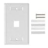 FP1W - BLANCO c/Etiquetas 1-Keystone Vertical Faceplate 70x114mm - Imagen 2
