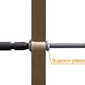 DRY12 - DRYWALL Volcanita-12mm Tarugo-Tornillo-M6.3x58mm-Autoperfora 25-unid