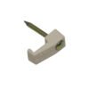 GRAMPA-8 - KALOP 100-UN Nº8 Blanca 2,45x7mm Clavo-14x1,8mm Zincado Sujeta-Cable - Imagen 2