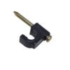 GRAMPA-C6N - KALOP 50-UN C6 Negra 6x6mm Clavo-15x2mm Zincado Sujeta-Cable Coaxial - Imagen 2