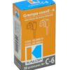 GRAMPA-C6W - KALOP 50-UN C6 Blanca 6x6mm Clavo-15x2mm Zincado Sujeta-Cable Coaxial - Imagen 2