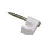 GRAMPA-C6W - KALOP 50-UN C6 Blanca 6x6mm Clavo-15x2mm Zincado Sujeta-Cable Coaxial - Imagen 3