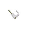GRAMPA-C8W - KALOP 50-UN C8 Blanca 8x8mm Clavo-12x2mm Zincado Sujeta-Cable Coaxial - Imagen 3