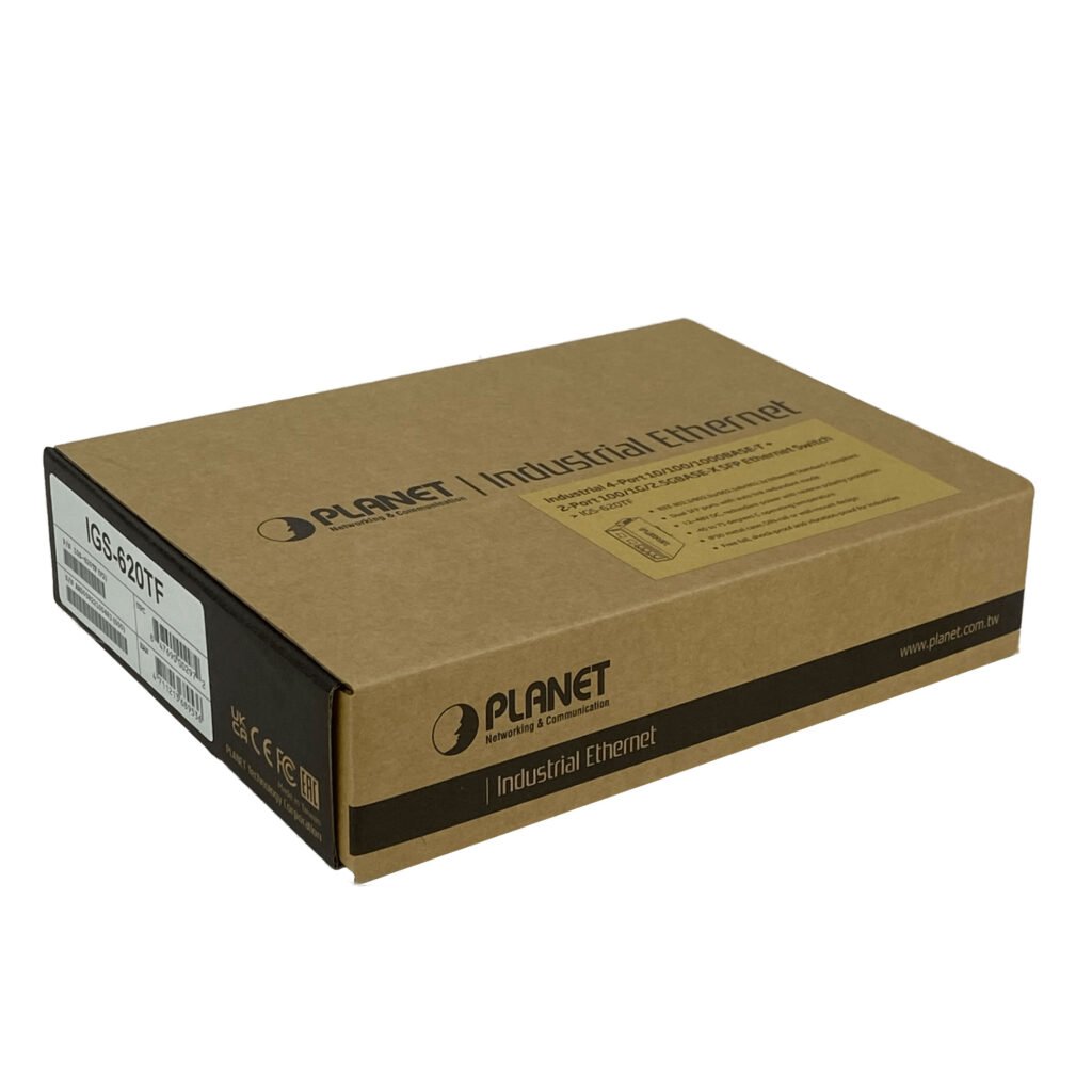 IGS-620TF - PLANET 4-1000 2-SFP Switch Industrial no-Admin Riel-DIN 12-48VDC 24VAC