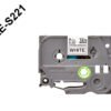TZE-S221 - BROTHER E-P 9mm Negro en Fondo Blanco Cinta 8mt p/PT-H110 Extra-Pegam - Imagen 2