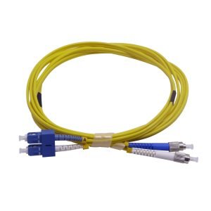JFSCF3 - 3mt SC-FC MonoModo SM Duplex Jumper Cable Fibra 9/125um 3.0mm