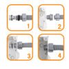FLEXU-20 - M20-30 20mm Rollo-30mt Conduit Metalic Cubierto-PVC Semi-Flex 1/2-Pulg - Imagen 2