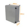 KG-4050 - 400x500x200mm Tablero Estanco Gris Plastico IP66 RoHS c/Placa - Imagen 4