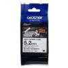 HSE-211E - BROTHER 5,2mm Termoretractil 0,8-3,1mm Negro en Blanco Cinta 1,5mt - Imagen 2