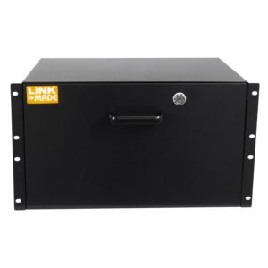 RAC-6U - LINKMADE 6U Bandeja c/Llave Negro p/Rack Altura-6-RU Profundidad-30cm