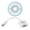 USB-A-M USB3.0 VGA-H Adaptador Cable 10cm solo-PC - Imagen 3