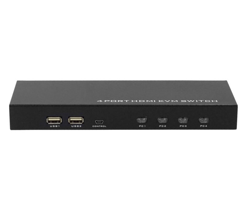 HKVM-4 - KVM 4-HDMI-USB incluye-cables 2-USB2.0-AH inc-5V/2A