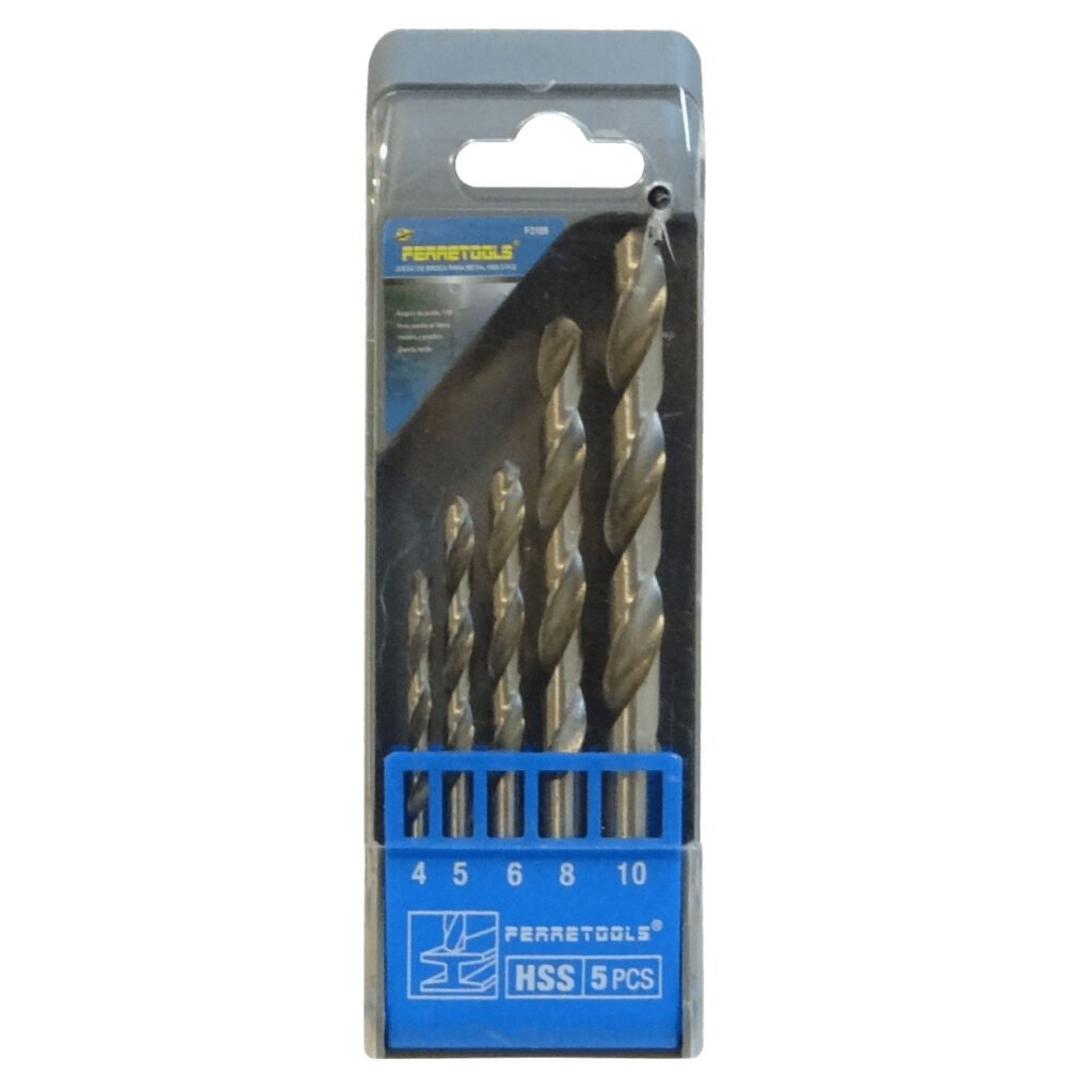 BROCAS-METAL - Brocas Metal 4x75mm 5x87mm 6x93mm 8x117mm 10x132mm Juego-5un. F3169