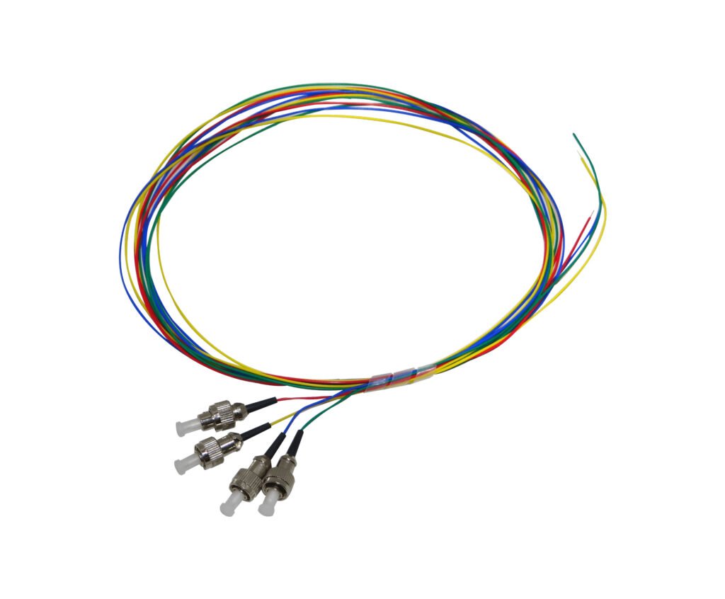 JF3F-4 - FC/UPC OM3 Multimodo 1,5mt 4-Unidades Pigtail 50/125um 0,9mm 150cm