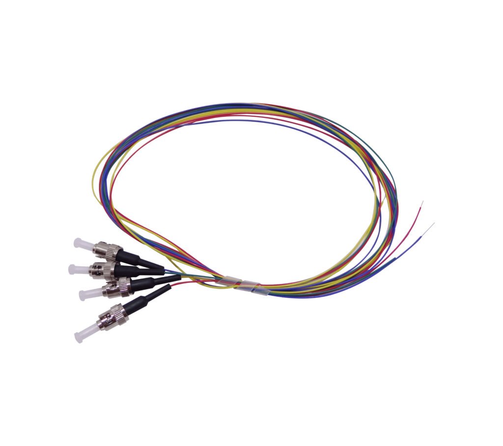 JF3T-4 - ST/UPC OM3 Multimodo 1,5mt 4-Unidades Pigtail 50/125um 0,9mm 150cm