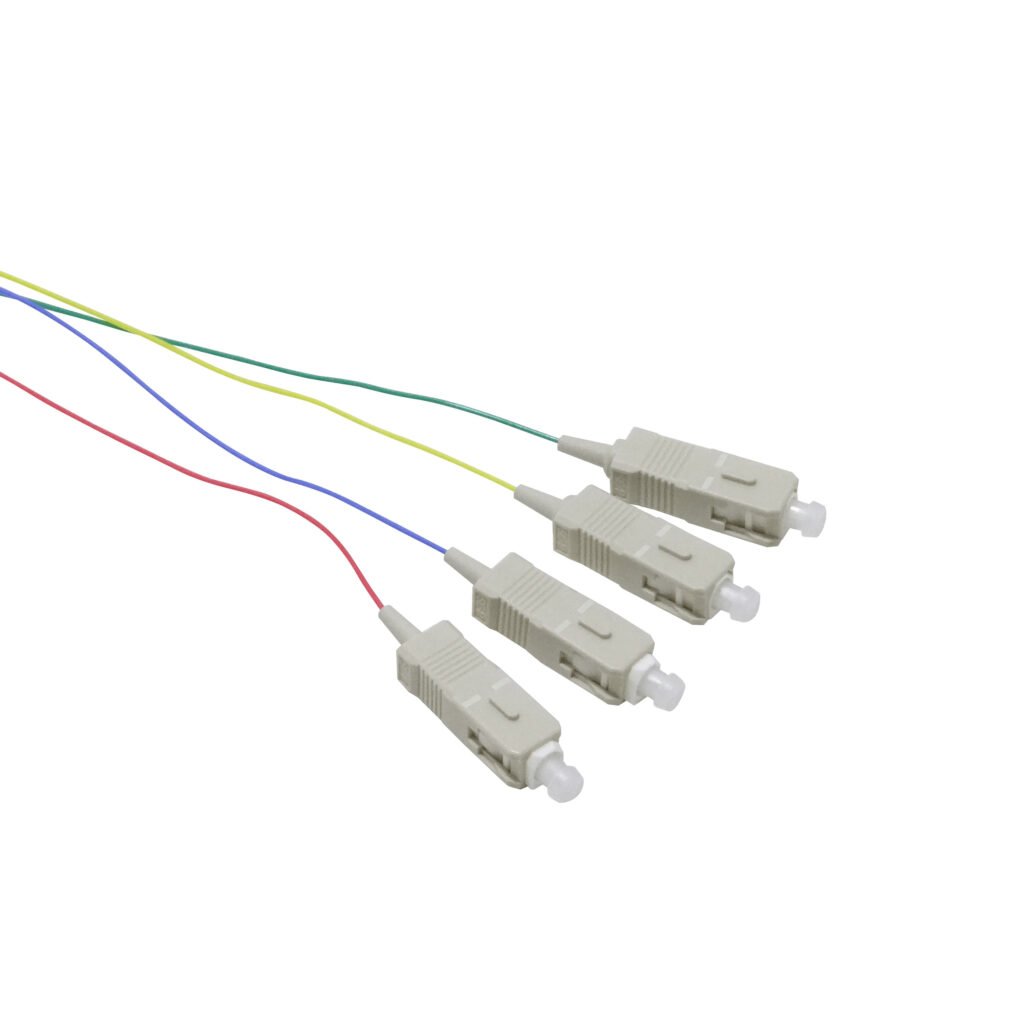 JF3C-4 - SC/UPC OM3 Multimodo 1,5mt 4-Unidades Pigtail 50/125um 0,9mm 150cm