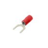 Horquilla-6,5mm 0,5-1,5mm2 100-un Conector Rojo Aislado PVC - Imagen 2