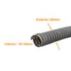M20-50 - 20mm Rollo-50mts Conduit Flexible Metalico Cubierto-PVC 1/2-Pulg - Imagen 2