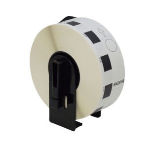 DK1219 - Brother 12mm-Diametro 1200-Etiquetas Adhesivas Papel Blanco para-QL