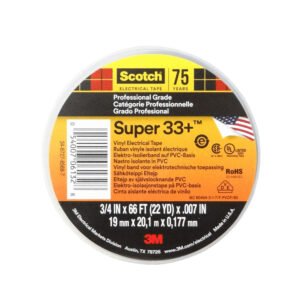SUPER33 - 3M Cinta Aisladora Dielectrica Vinilica PVC 19mm x 20mt x 0,178mm
