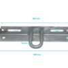 GTL00630 - 65x65x6x508mm Cruceta De Remate Fe16mm para Poste - Imagen 3