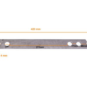 GTL00087 - Cruceta Pletina Planchuelo Acometida 420x40x4mm para Poste