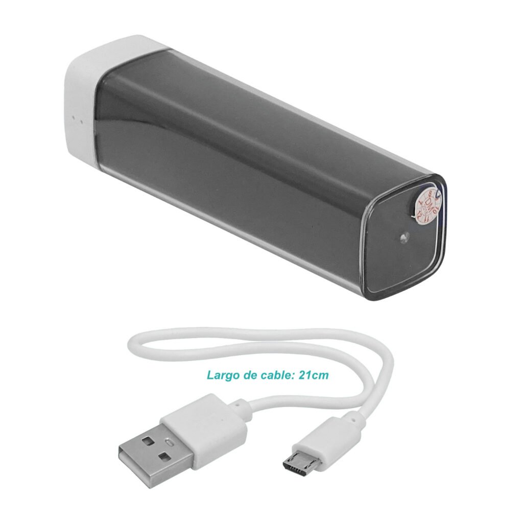 BATERIA-USB - BancoBateria 5V 2000mAh USB Blanca Li-ion requiere-5V A-H A-H