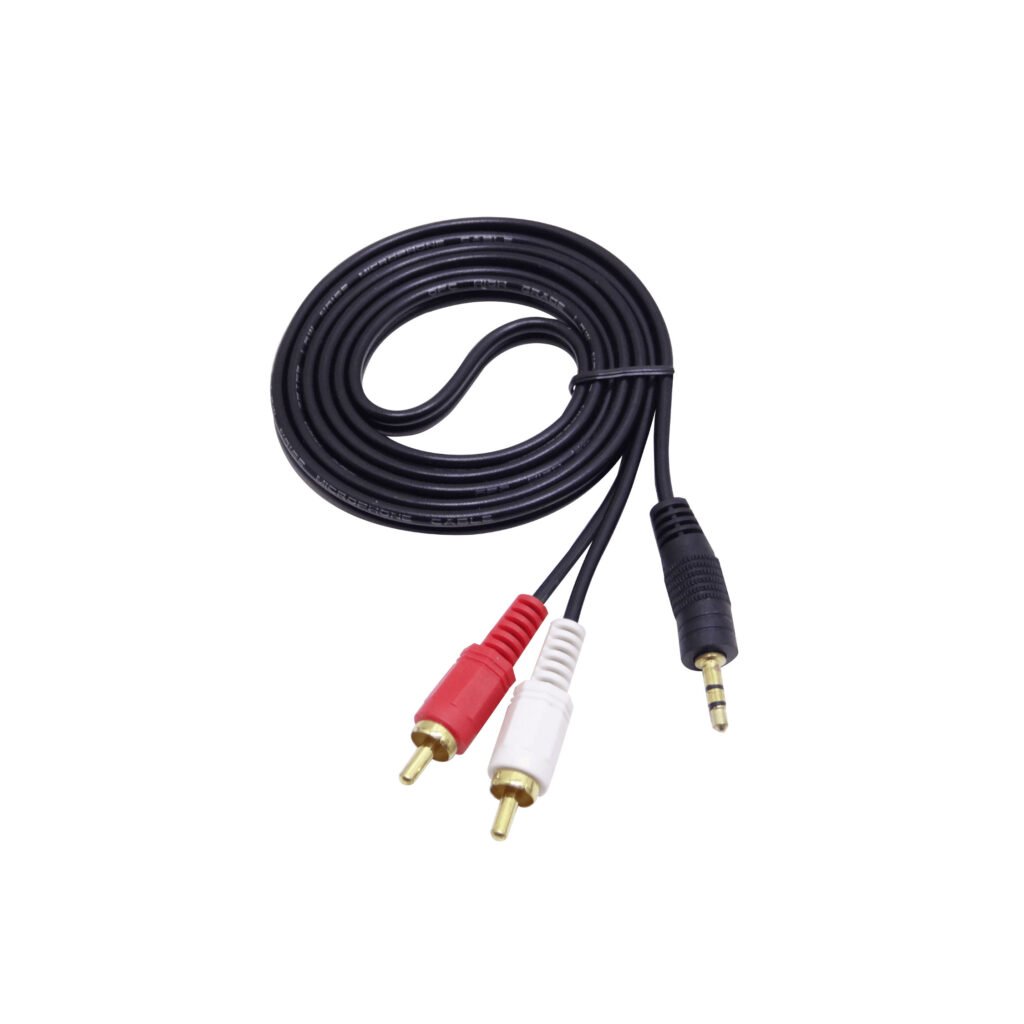 3,5mm-M 2-RCA-M 1,5mt Macho-Macho Cable Audio Plug-RCA Phone-1/8