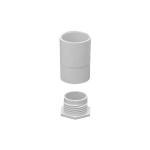 PVC20-SA - LINKCHIP 20mm Blanca Salida de Caja PVC para Tubo