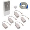 ALCATEL Kit 5-Filtros-RJ11-M/H DSL Placa-Mural Cable-CAT3-5mt-RJ11 - Imagen 2