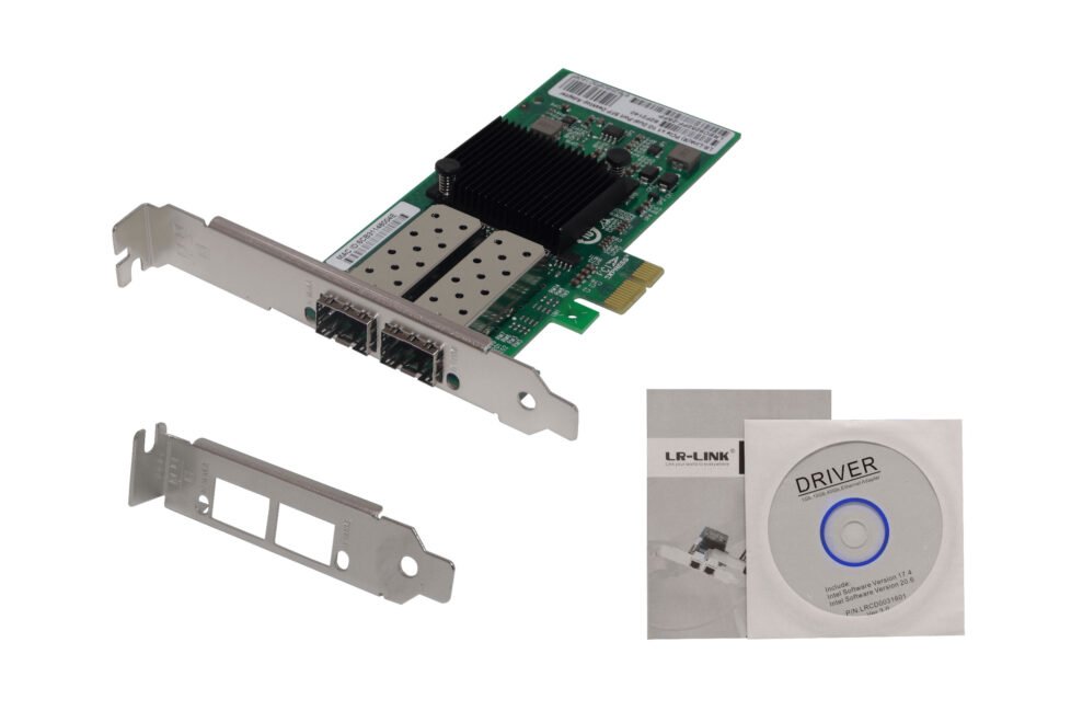 PCIE-2SFP - LRLINK PCIe-x1 2-SFP 1G NIC Tarjeta para Servidor Intel I350AM2
