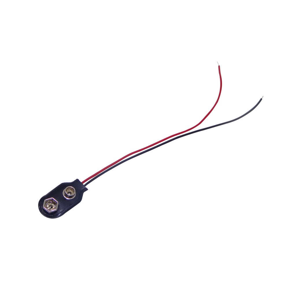 PORTA-9V - Porta-Pila 9V Negro Cable-14cm