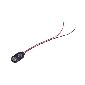 PORTA-9V - Porta-Pila 9V Negro Cable-14cm