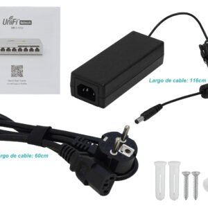 US8-60W - UBIQUITI 8-1000(4-PoE48V-af) 48W-tot Switch req-UniFi inc-48V/60W - Imagen 3