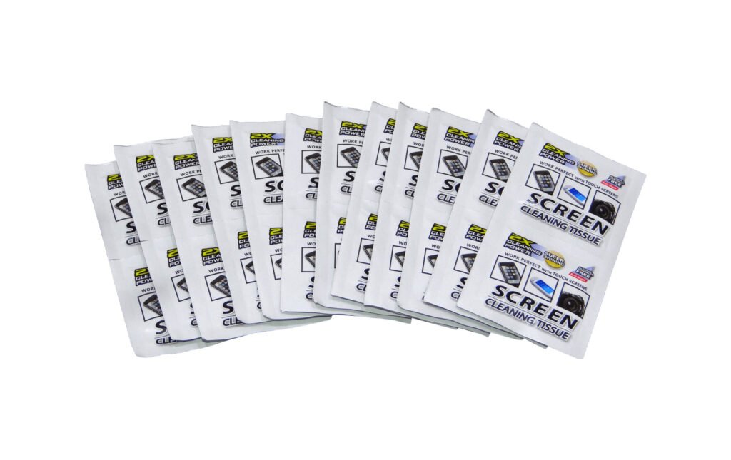 PANOS-24 - 4CLEAN Limpieza 24 toallitas para pantalla 130x150mm Anti-Estaticas