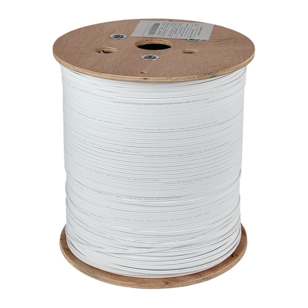 CFSO2W - Blanca 1000mts 2-Fibra-SM-G652D DropFTTH Interior-PVC 3-Portante 5x2mm